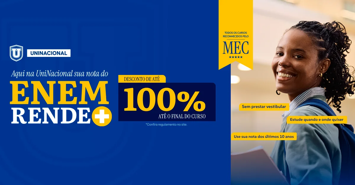 Bolsa de até 100% no Enem